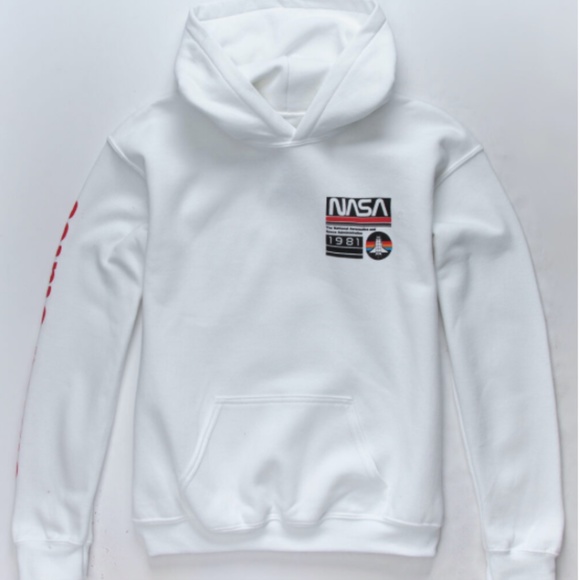 Neon Riot Tops - Neon Riot x Nasa Shuttle Hoodie